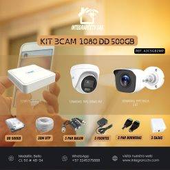 Kit 3 Cámaras 1080 - DD 500 GB
