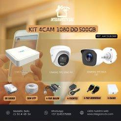 Kit 4 Cámaras 1080 - DD 500 GB
